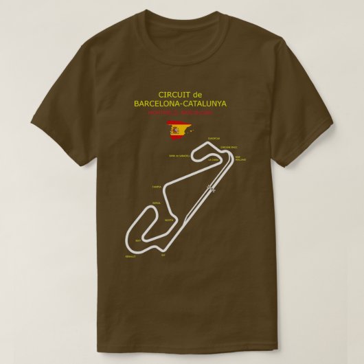 Circuit de Barcelona Catalunya T-shirt (Design voorkant)