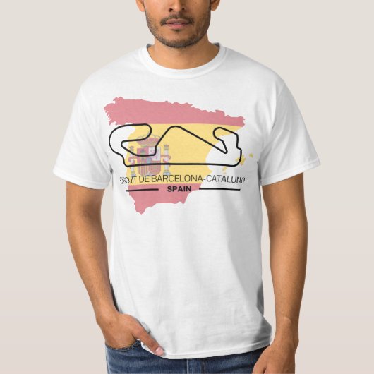 Circuit De Barcelona Formula 1 T-shirt (Voorkant)