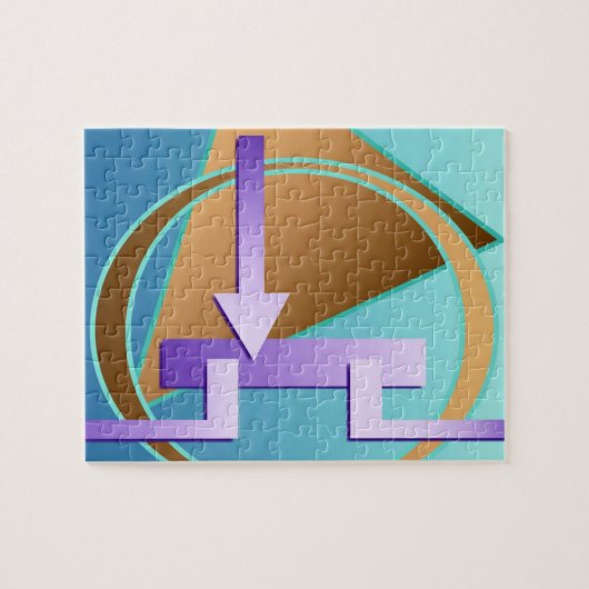 "Circuit Diagram" digitale kunstfoto Legpuzzel (Horizontaal)
