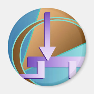 "Circuit Diagram" digitale kunstfoto Magneet