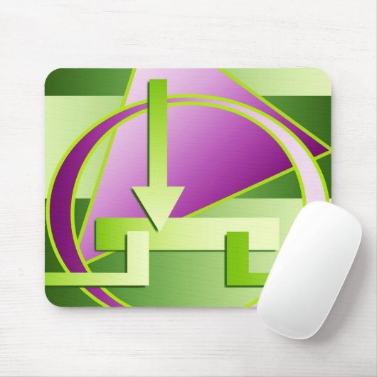 "Circuit Diagram" digitale kunstfoto Muismat (Met muis)