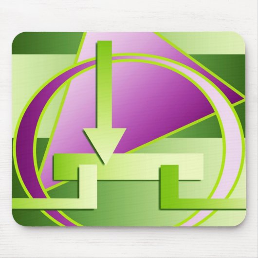 "Circuit Diagram" digitale kunstfoto Muismat (Voorkant)