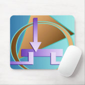 "Circuit Diagram" digitale kunstfoto Muismat (Met muis)