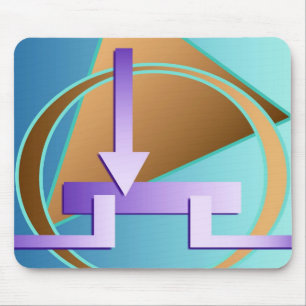 "Circuit Diagram" digitale kunstfoto Muismat