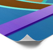 "Circuit Diagram" digitale kunstfoto Poster (Hoek)