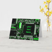 Circuit Green 2 'Jouw tekst' wenskaart Kaart (Gele Bloem)