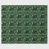 Circuit Green 2 Merry Xmas Cadeaupapier (Vlak)