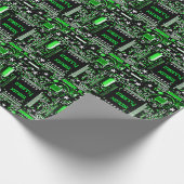 Circuit Green 2 Merry Xmas Cadeaupapier (Hoek)