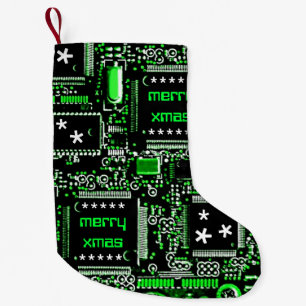 Circuit Green 2 "Merry Xmas" tweezijdig Kleine Kerstsok