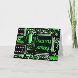 Circuit Green 2 'Merry Xmas' wenskaart Feestdagen Kaart