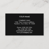 Circuit Green 2 'Monogram business card sjabloon Visitekaartje (Achterkant)