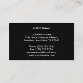 Circuit Green 2 'Monogram business card sjabloon Visitekaartje (Achterkant)