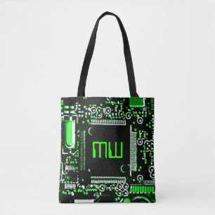 Circuit Green 2 Monogram canvas tas groen terug