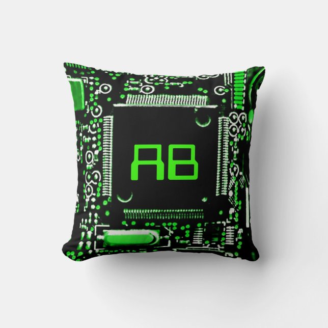 Circuit Green 2 monogram met kussen op het plein (Voorkant)