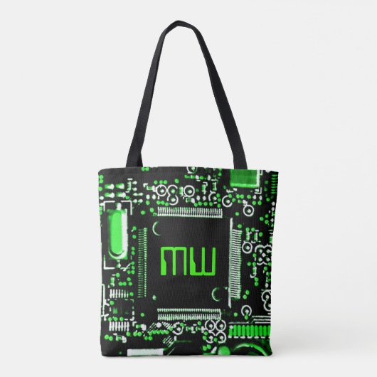 Circuit Green 2 Monogram over canvas tas (Achterkant)