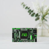 Circuit Green 2 "monogram visitekaartje wit (Staand voorkant)