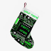 Circuit Green 2 Name met twee zijden Kleine Kerstsok (Voorkant (Hangend))