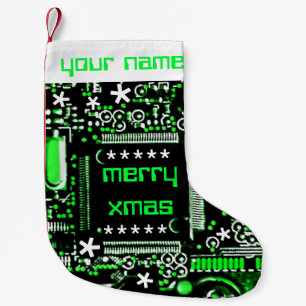Circuit Green 2 Name stocking Kleine Kerstsok