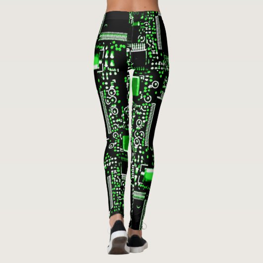 Circuit Green 2 op alle leggings (Achterkant)