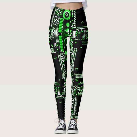 Circuit Green 2 op alle leggings (Voorkant)