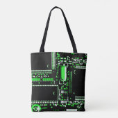 Circuit Green 2 over canvas tas (Achterkant)
