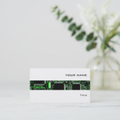 Circuit Green 2 stripe visitekaartje wit (Staand voorkant)
