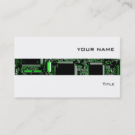 Circuit Green 2 stripe visitekaartje wit (Voorkant)