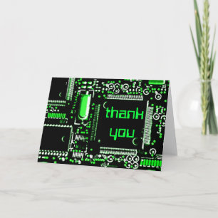 Circuit Green 2 'Thank You' wenskaart Bedankkaart