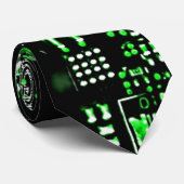 Circuit Green 2-zijdige stropdas (Opgerold)