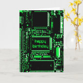 Circuit Green 'Happy Birthday' kaart (Gele Bloem)