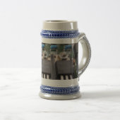 Circuit Grey/Blue 22 oz Stein Bierpul (Voorkant rechts)