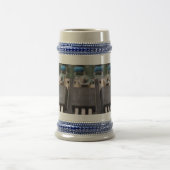 Circuit Grey/Blue 22 oz Stein Bierpul (Center)