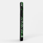 Circuit Groen 2 monogram iPhone hoesje (Achterkant/rechts)