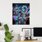 Circuit Lemur Maan Markt Poster (Thuiskantoor)
