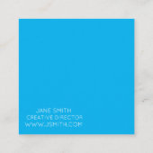 Circuit moderne kleurrijke creatieve industrie vierkante visitekaartje (Achterkant)