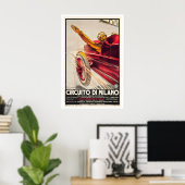Circuit of Milan Vintage Racing Poster (Thuiskantoor)