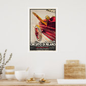 Circuit of Milan Vintage Racing Poster (Keuken)