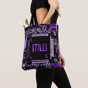 Circuit Paars 2 Monogram canvas tas paars terug