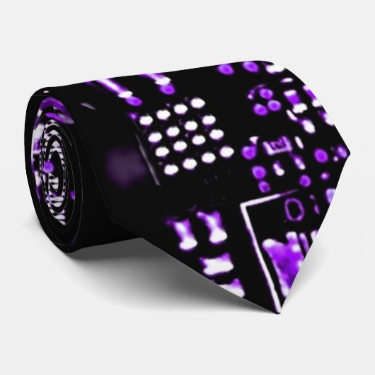 Circuit Paars 2 stropdas dubbelzijdig (Opgerold)