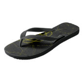 Circuit Pulse – Futuristische Fractale Kunst Teenslippers (Schuin)