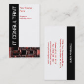 Circuit Red 2 "IT-consultant"-visitekaartje Visitekaartje (Voorkant / Achterkant)