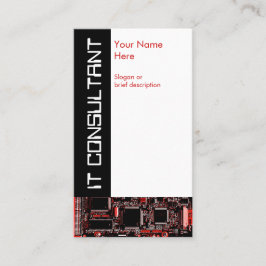 Circuit Red 2 "IT-consultant"-visitekaartje Visitekaartje