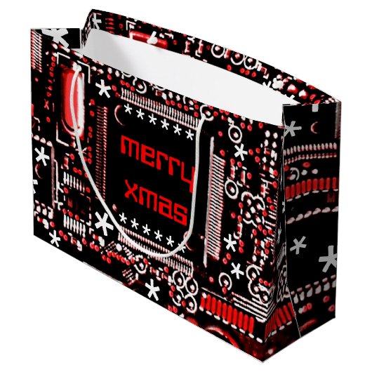 Circuit Red 2 Merry Xmas groot Groot Cadeauzakje (Achterkant Gekanteld)