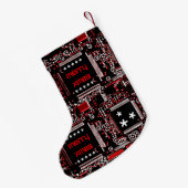 Circuit Red 2 'Merry Xmas' tweezijdig Kleine Kerstsok (Achterkant (Hangend))
