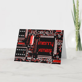 Circuit Red 2 'Merry Xmas' wenskaart Feestdagen Kaart