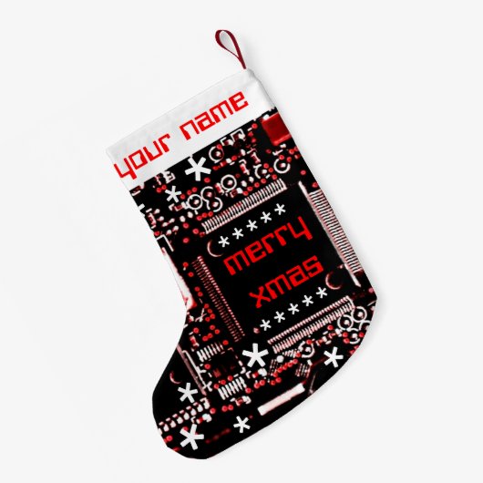 Circuit Red 2 Naam met twee zijden Kleine Kerstsok (Achterkant (Hangend))