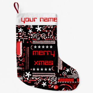 Circuit Red 2 Naam met twee zijden Kleine Kerstsok