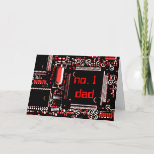 Circuit Red 2 'no.1 dad' wenskaart Kaart