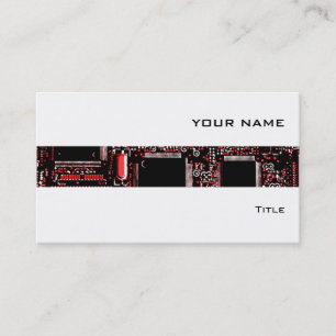Circuit Red 2 stripe visitekaartje wit