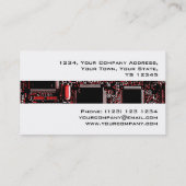 Circuit Red 2 stripe visitekaartje wit (Achterkant)
